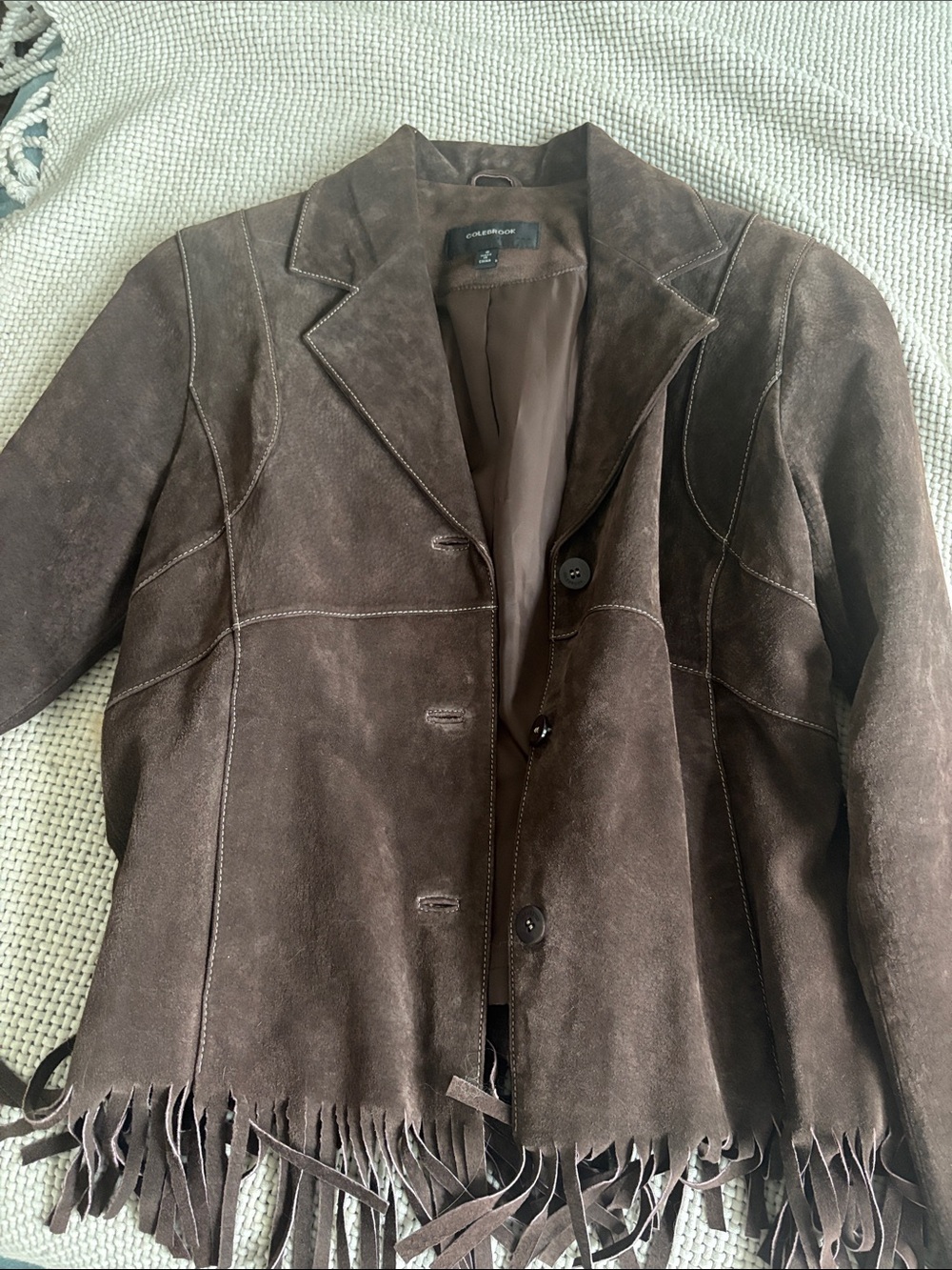 Brown suede jacket